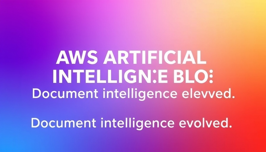 Gradient background with AWS blog text on KIE solutions.