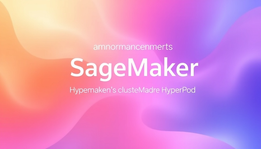 AWS SageMaker HyperPod cluster creation announcement with abstract design