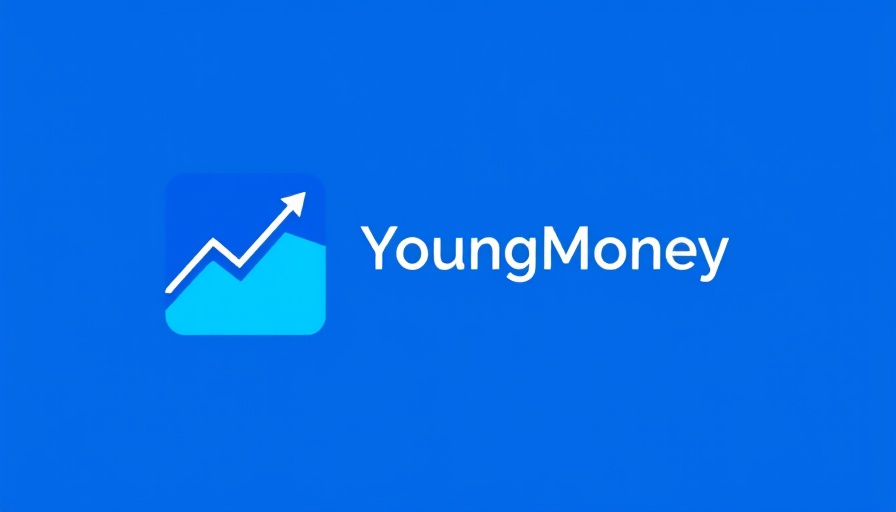 Minimalist logo for YoungMoneyFinance with upward graph arrow.