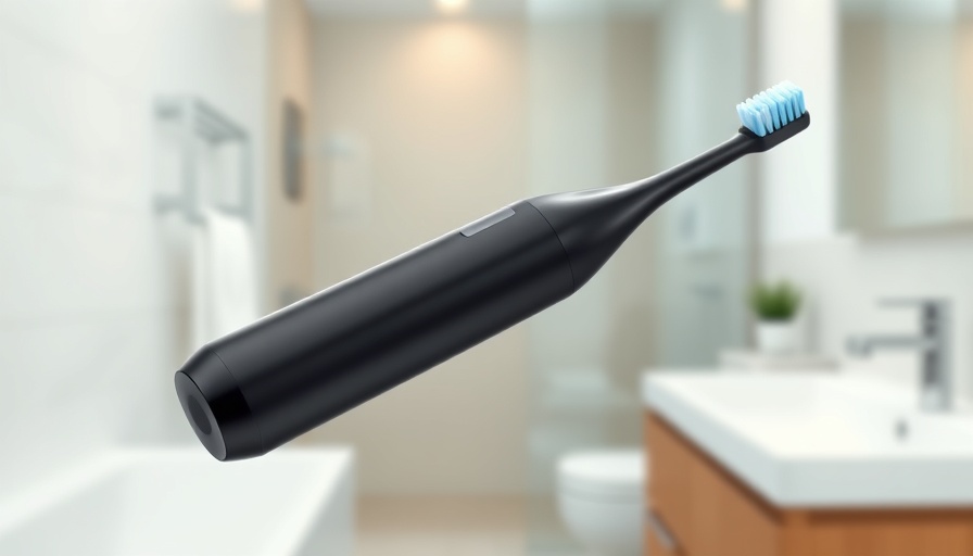 Modern electric toothbrush technology in sleek design.