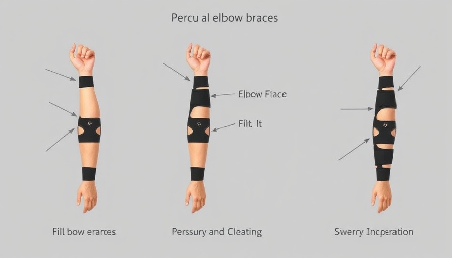 Guide on how to wear an elbow brace with various types and fits.