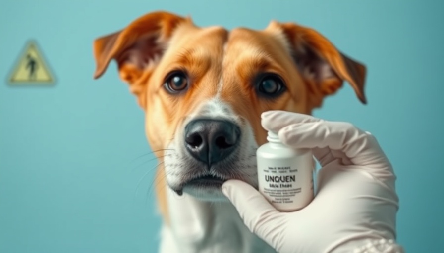 Flea and Tick Products Harmed Pets - dog examining product with concern.