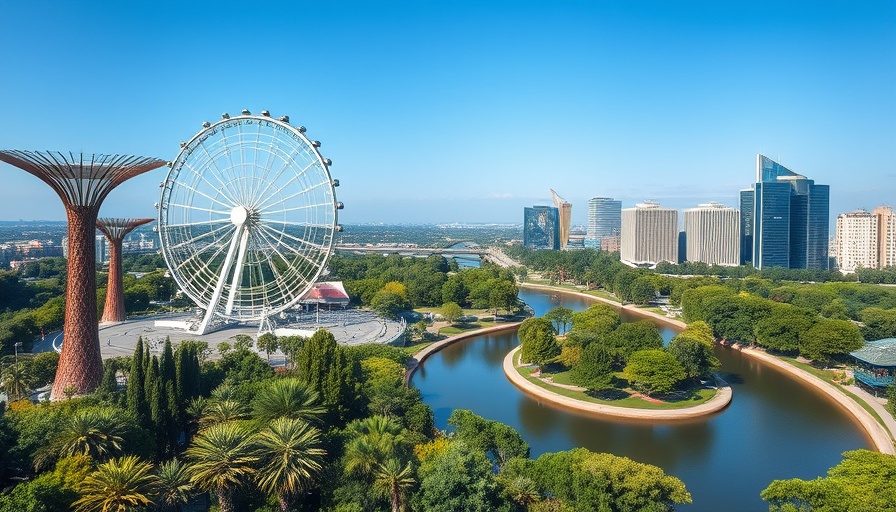 Scenic park view with Ferris wheel in urban cityscape for Chase Sapphire Reserve refresh.