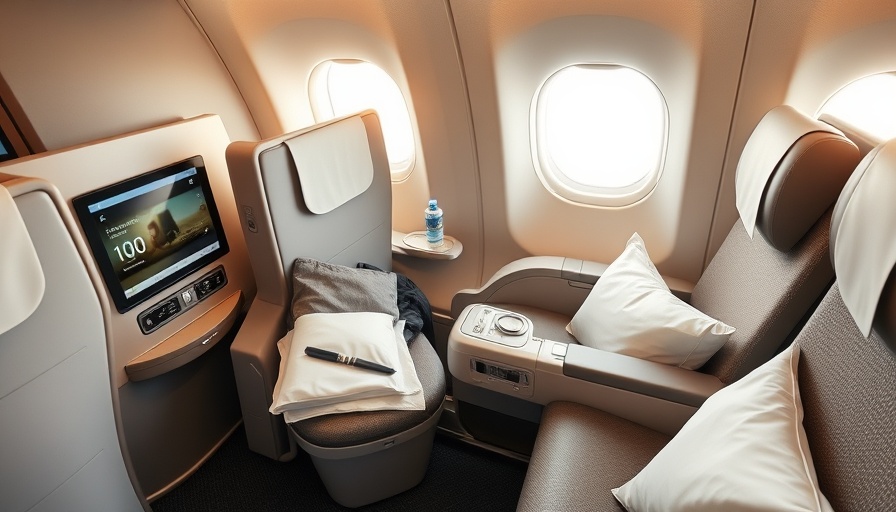 American Airlines business class seat highlighting instant upgrades.
