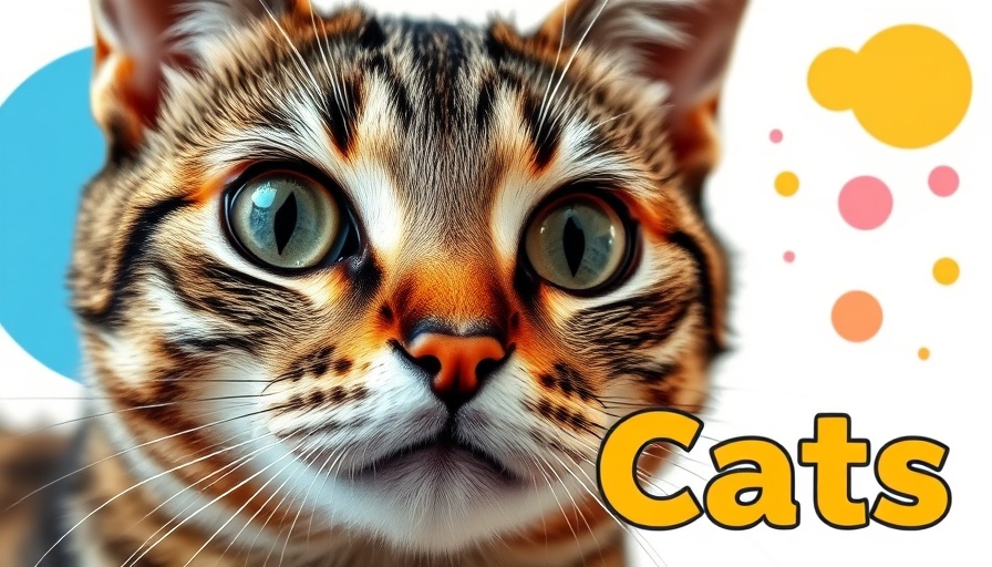Tabby cat with dilated pupils and text about cat pupil dilation health.