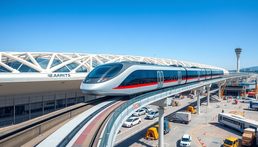 AirTrain travels past modern terminal as fares to JFK airport reduced.