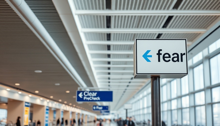 TSA PreCheck and Clear signs at airport terminal entry.
