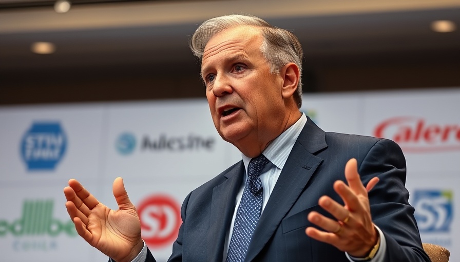 US debt ceiling negotiations impact: Speaker in conference setting.