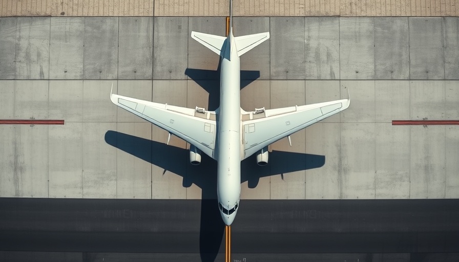 Aerial view of airplane on runway, related to best premium credit cards for travel benefits.