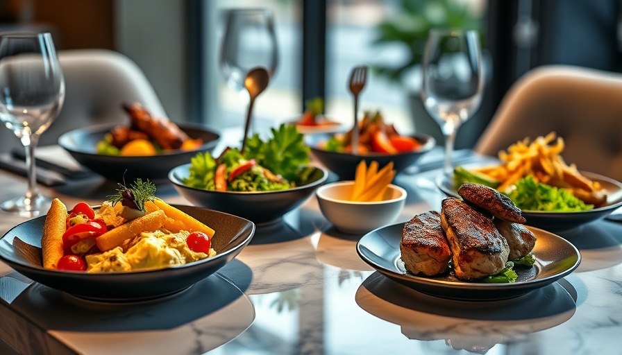 Exquisite dishes at top Los Angeles restaurant, showcasing fine dining.