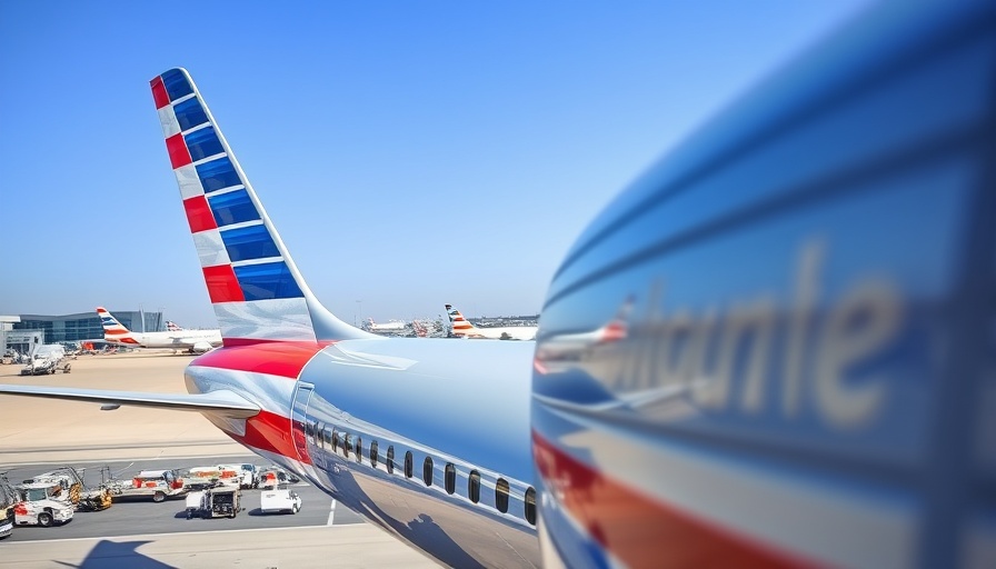 American Airlines aircraft tail at airport for Latin America expansion.