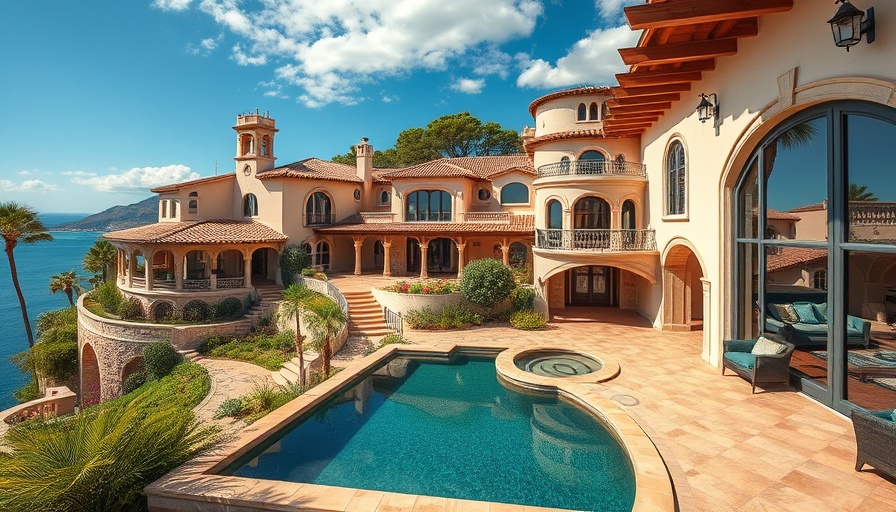 Luxurious Spanish villas collage showcasing diverse styles and scenic views.