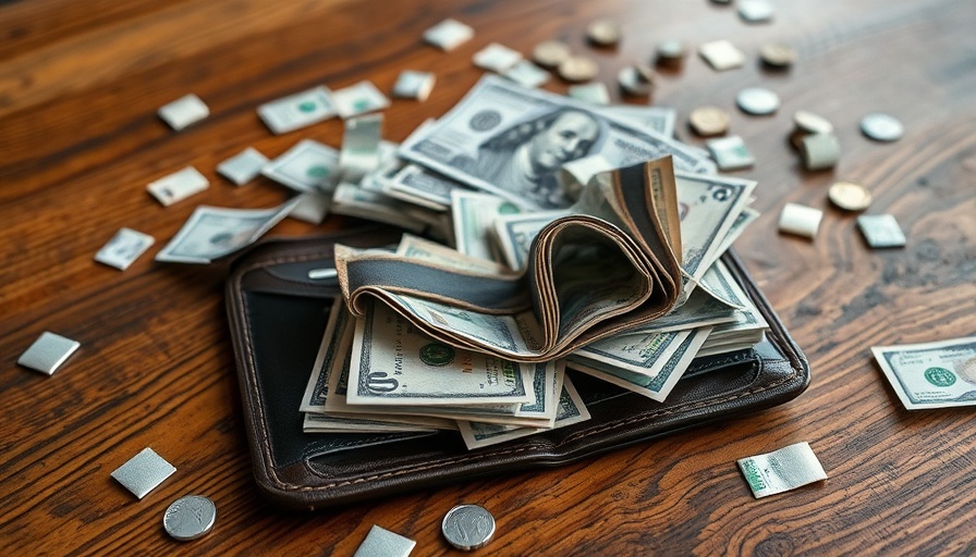Empty wallet symbolizing cuts in foreign aid and public media funding.
