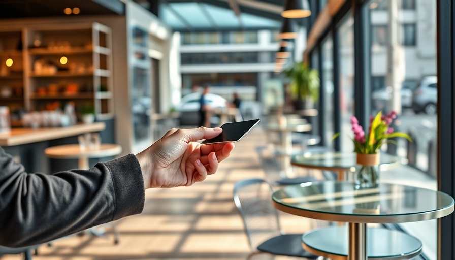Contactless payment with Citi Strata Elite Credit Card at café.