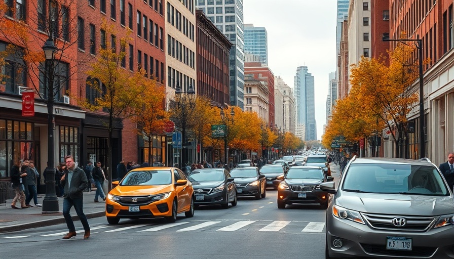 Bustling New Jersey street scene for local news article.