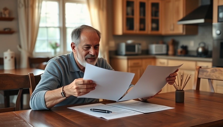 New Jersey homeowner reviewing property tax relief documents.