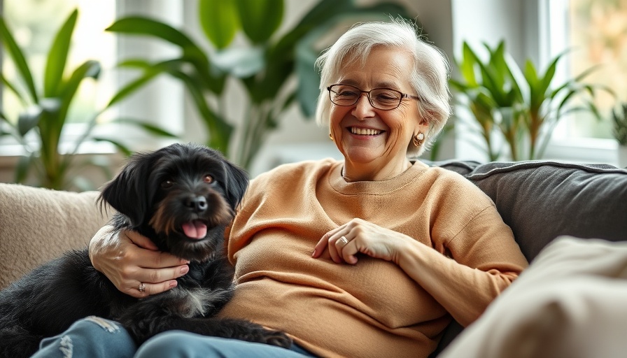 Older woman enjoying time with her pet, symbolizing building wealth regardless of income.