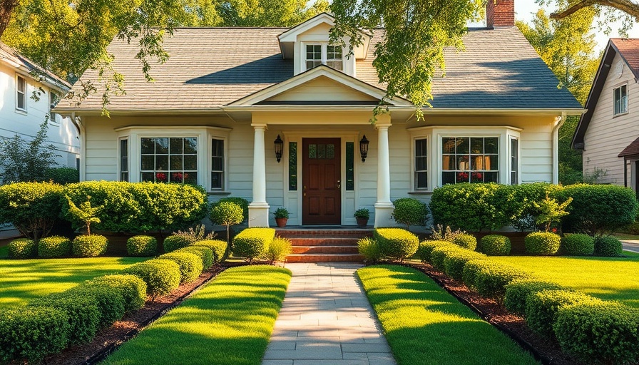 Charming suburban home with lush lawn and classic design for relisting your home.