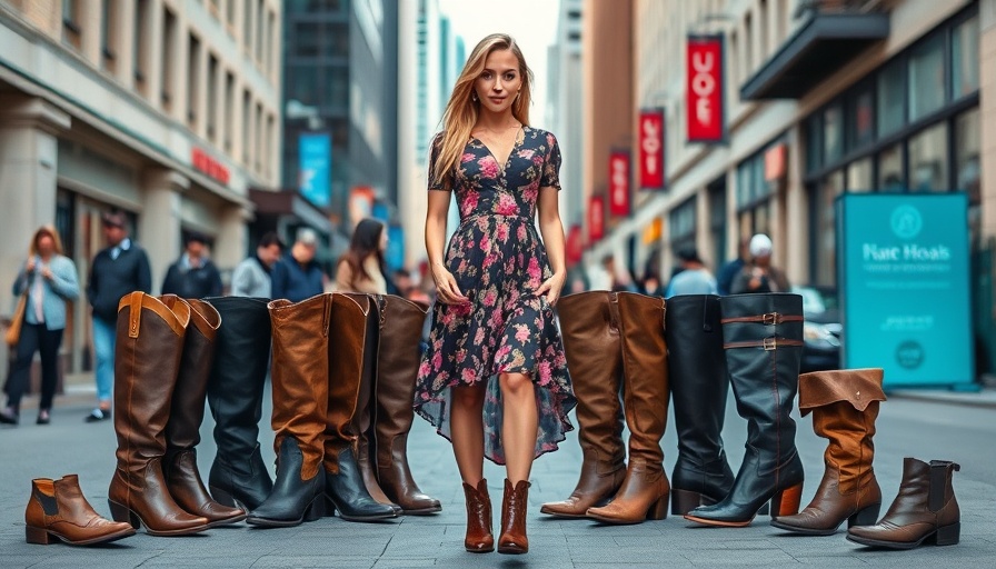 Stylish fall boots for travel in city setting.