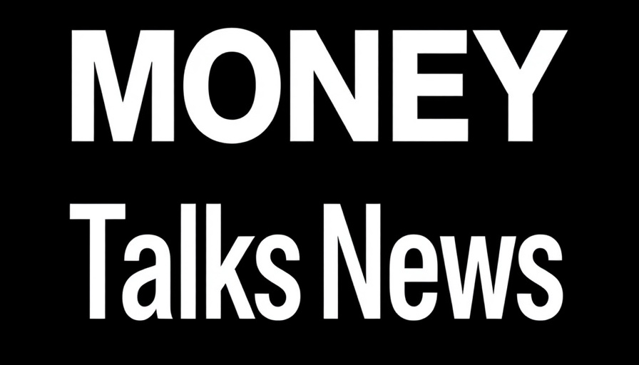 White Money Talks News logo on black background, branding.