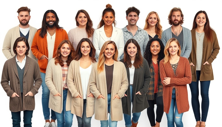 Variety of cozy cardigans for fall on diverse models, stylish and comfy.