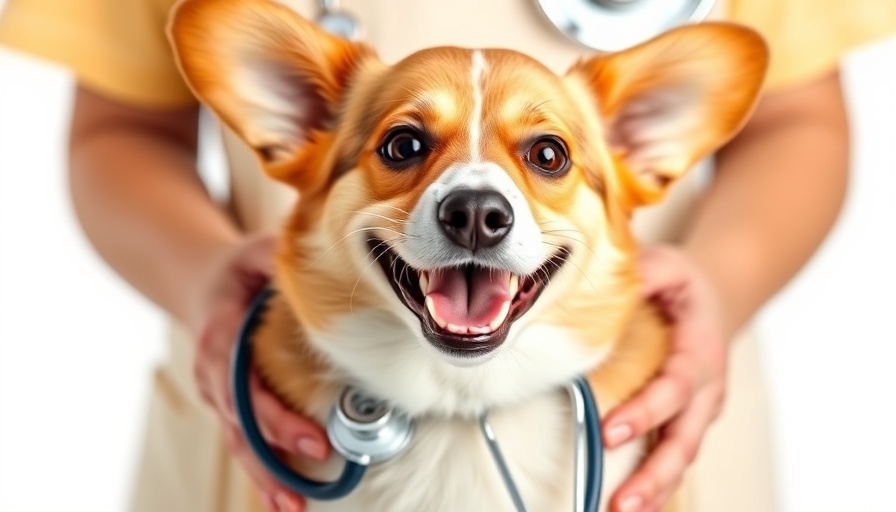 Corgi with stethoscope representing dog thyroid health.