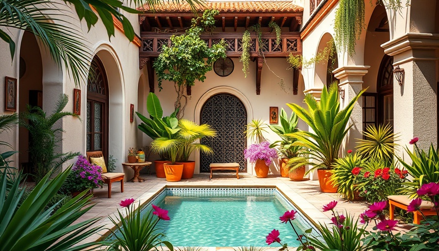 Exquisite courtyard in one of the best hotels in Morocco.