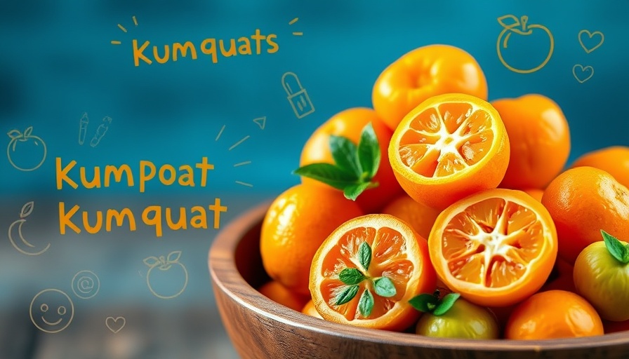 Kumquats for Pets: Fresh kumquats in a bowl with text on benefits.