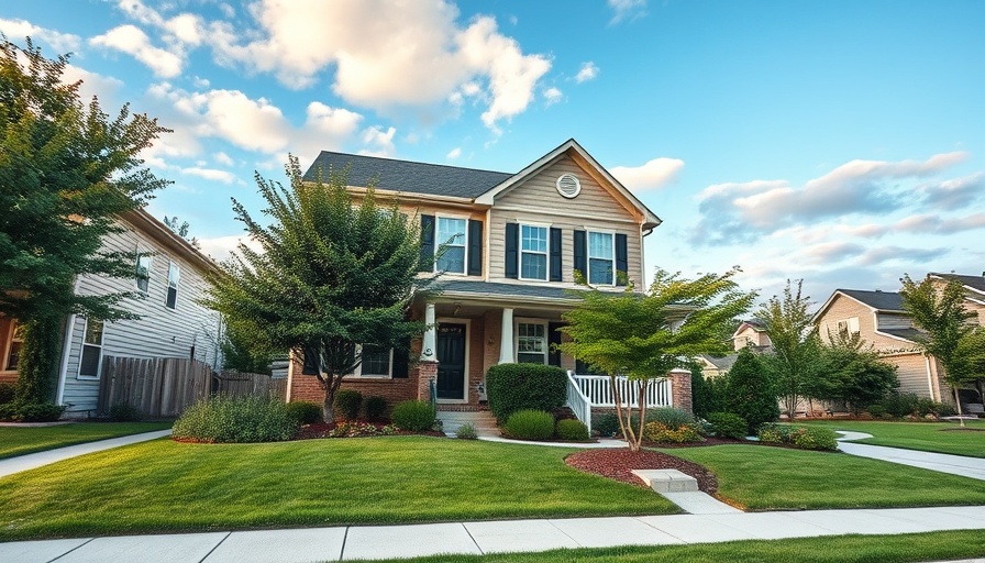 Charming suburban house with manicured lawn in Dallas real estate listings.