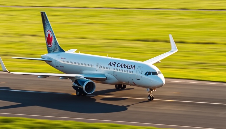 Air Canada airplane taxiing for Chase Aeroplan Credit Card benefits