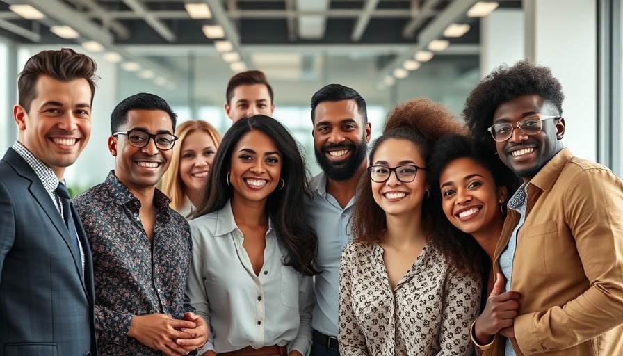 Diverse team in office, inclusive companies to work for.