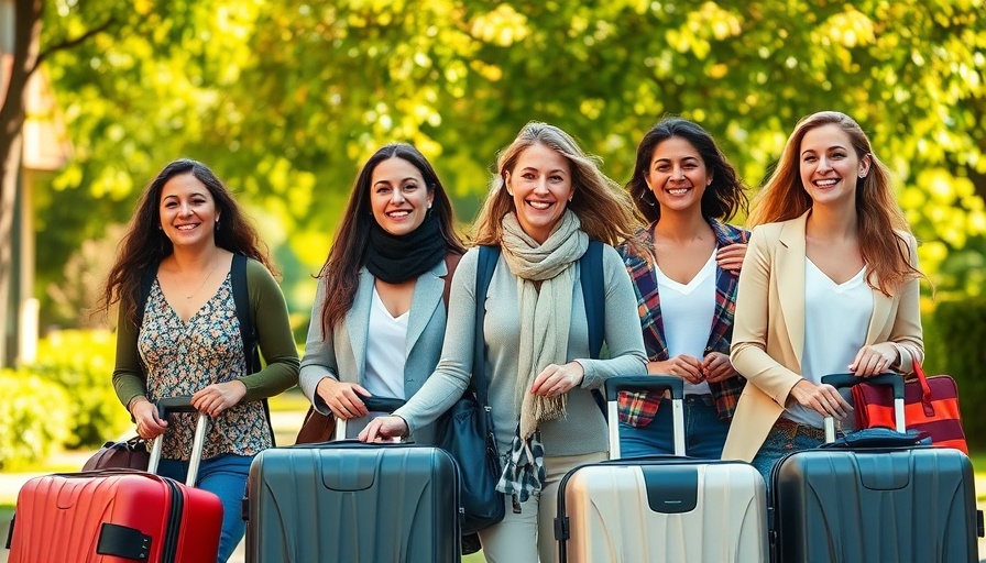 Joyful women packing luggage in sunlight, Amex Platinum travel.