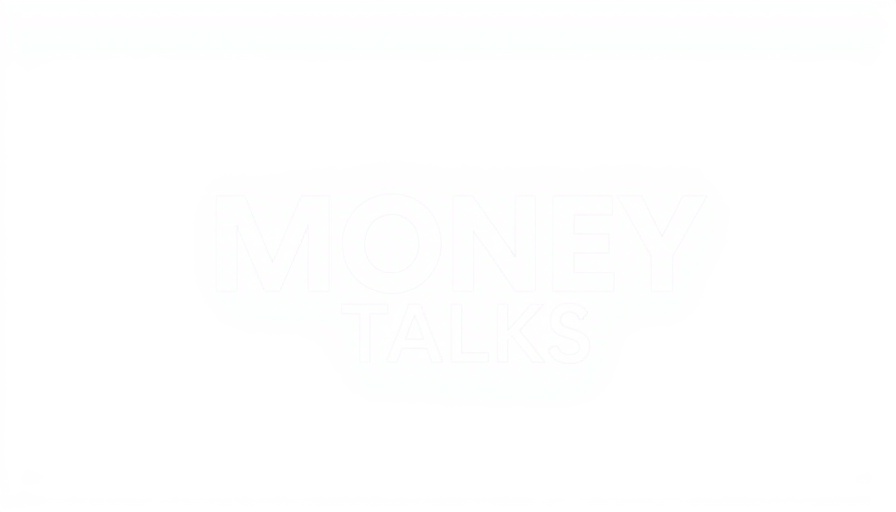 Money Talks News logo in white on clear background