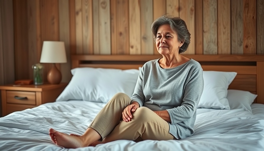 Woman reflecting on sexual health during perimenopause, serene setting.