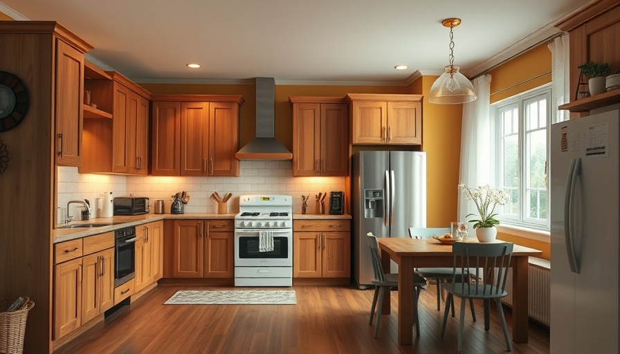Cozy family kitchen with wooden cabinets and modern layout for renovation ideas.