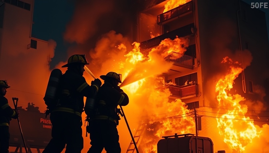 Firefighters battling Palisades fire at night