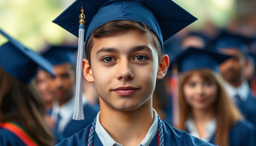 San Diego news graduate smiling in cap and gown