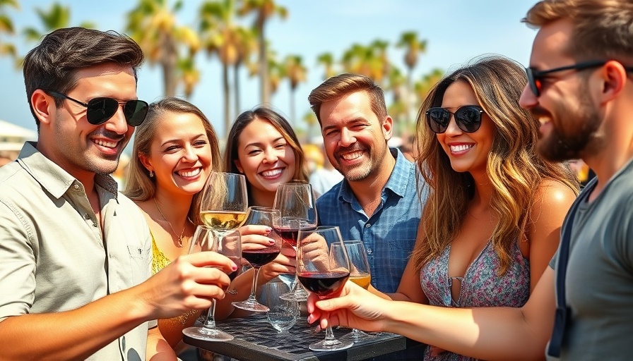 Friends enjoying the California Wine Festival.