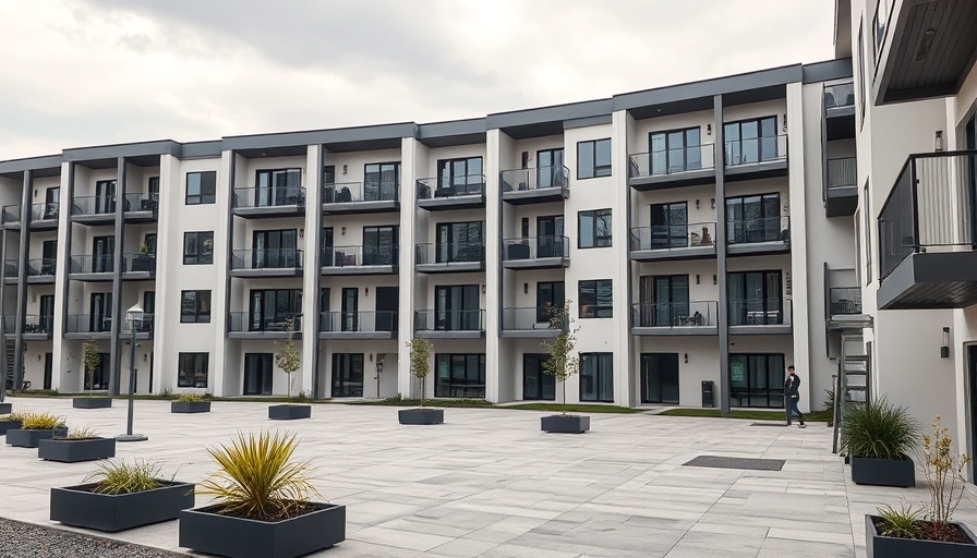 Modern affordable housing in Clairemont with geometric design.