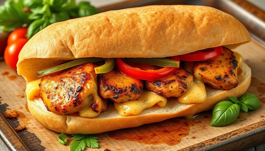 Slow Cooker Italian Chicken Sandwiches beautifully arranged on a tray.