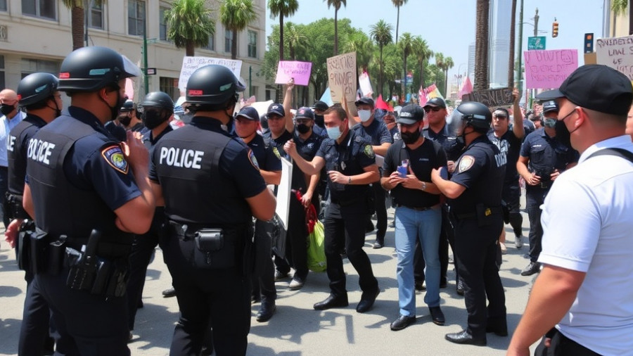 LAPD orders protesters to disperse, several detained