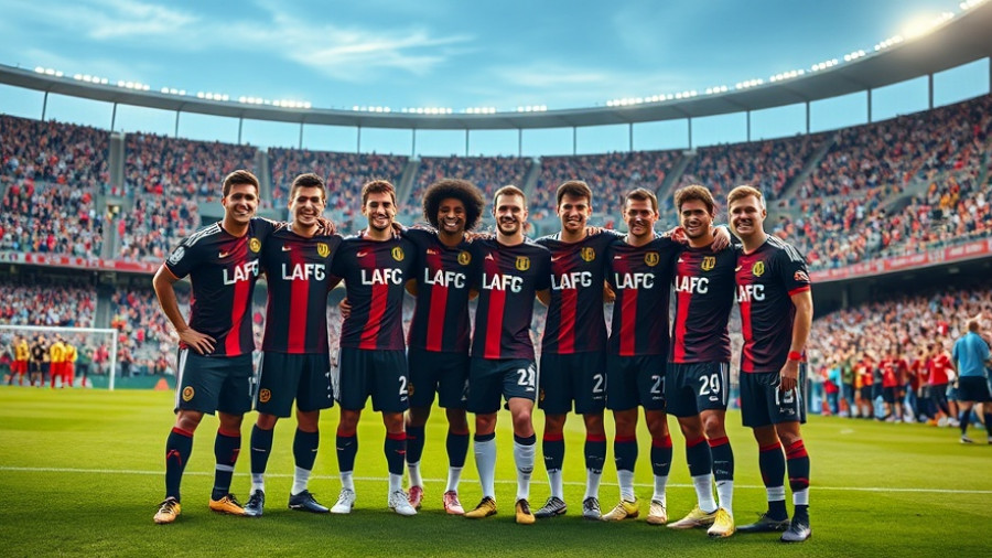 LAFC players pose after draw with Colorado Rapids.