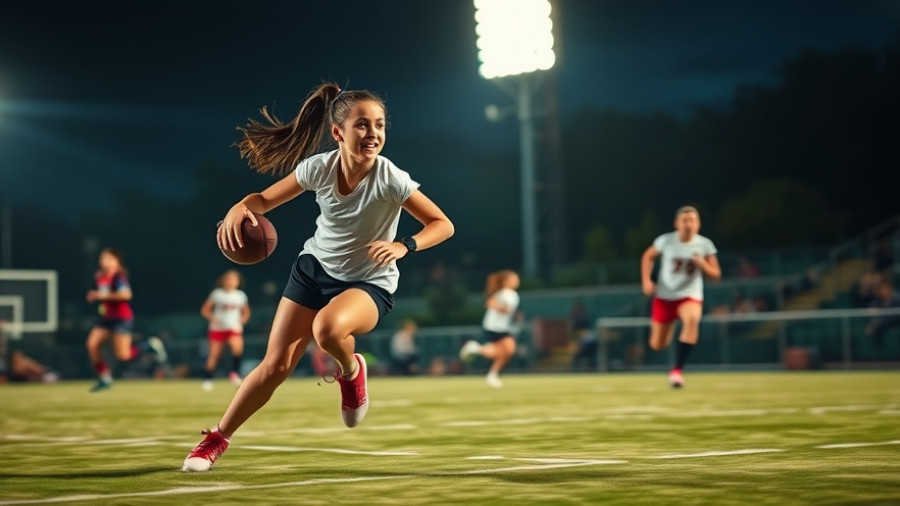 San Clemente girls flag football playoffs dominance in dynamic action.