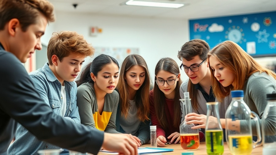 Students working together in a California classroom, showcasing diversity and collaboration in line with state laws against antisemitism.