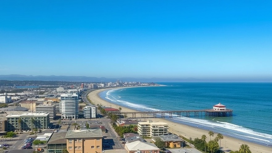 Downtown Oceanside CA with pier, showcasing real estate trends and market analysis.