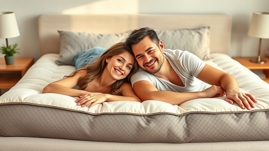 Happy couple enjoying quality sleep in a cozy bedroom with natural lighting.