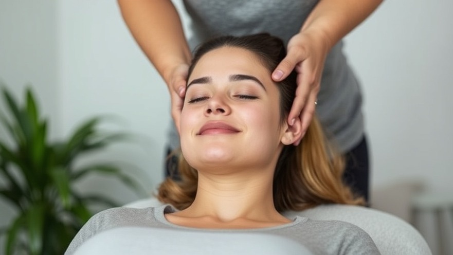 Young woman receiving chiropractic adjustment for non-drug pain management.