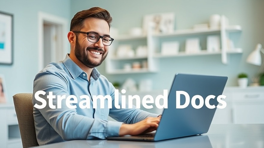 Chiropractor using TurnCloud EHR for streamlined documentation in a calming clinic.