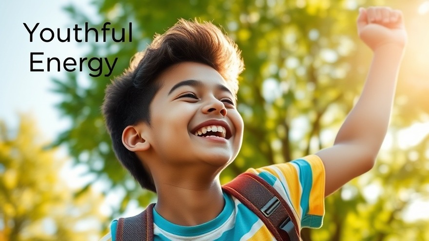 Young person outdoors embodying natural health and youthful energy.