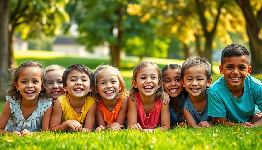 2025 San Diego Summer Camp Guide: Happy children enjoying a sunny day in a park.